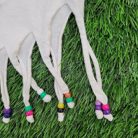 Vintage Jamaican Fringed Shirt Womens Small 18x18 Punta-Cana - Picture 5 of 11